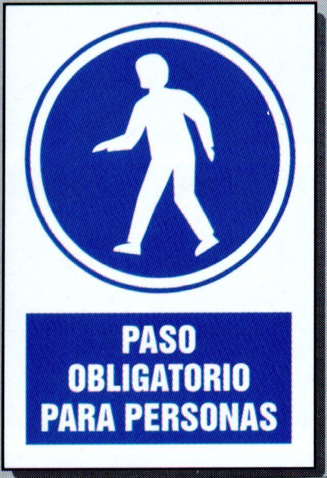 SEÑALES PANEL IMAGENES OBLIGACION PREVENCION